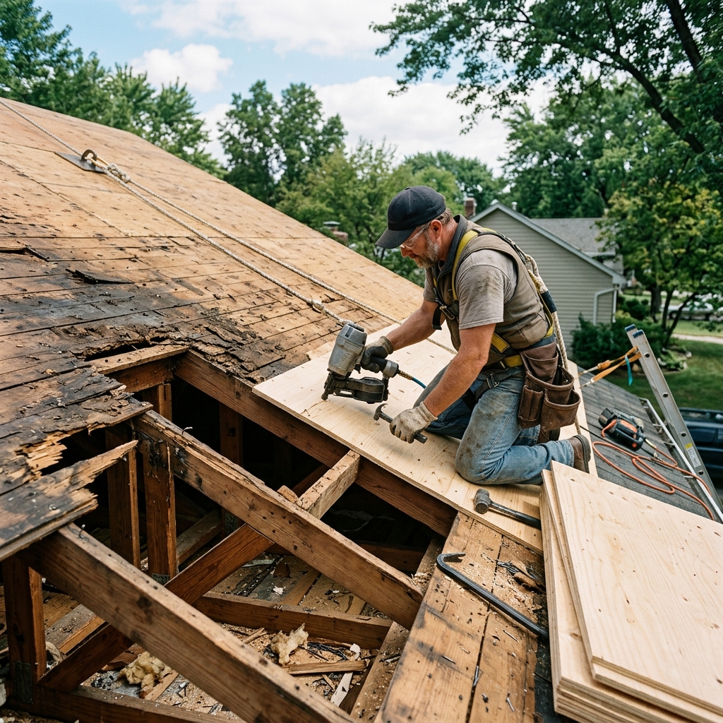 Roof Plywood Repair